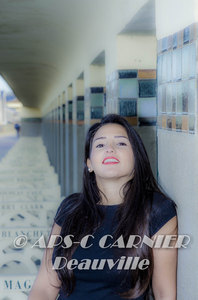 Portrait plage de Deauville