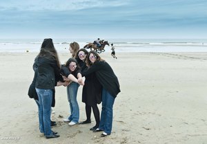 la course surn la plage de deauville