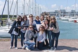 photographie devant la marina à deauville