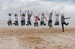 evjf un saut preque parfait à cabourg !