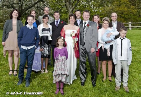 photo de groupe mariage deauville