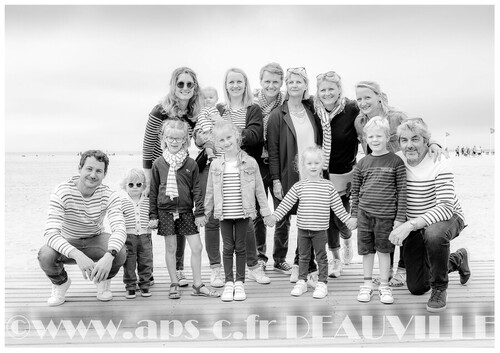 photo de groupe famille plage