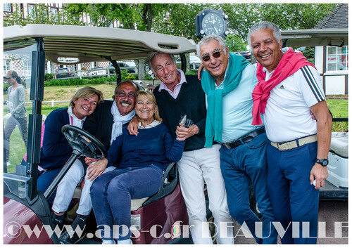 photo entre amis Golf Barrière Deauville