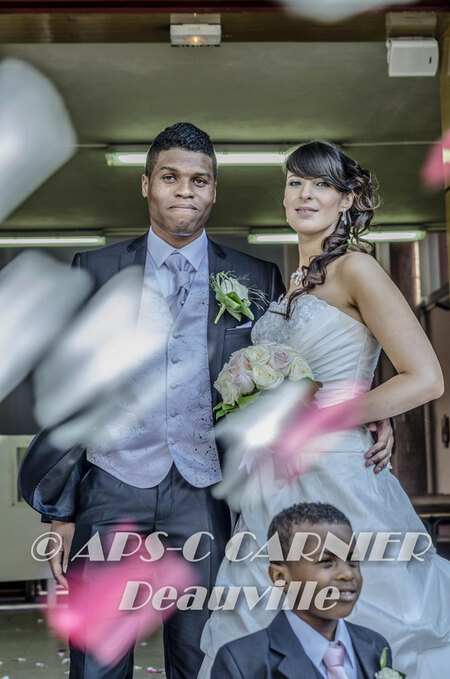 magnifique couple de mari&eacute;s