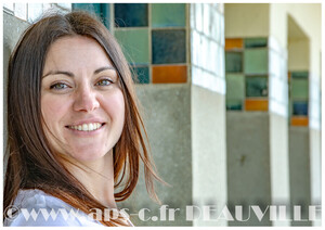 portrait sur la plage Honfleur